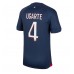 Tanie Strój piłkarski Paris Saint-Germain Manuel Ugarte #4 Koszulka Podstawowej 2023-24 Krótkie Rękawy